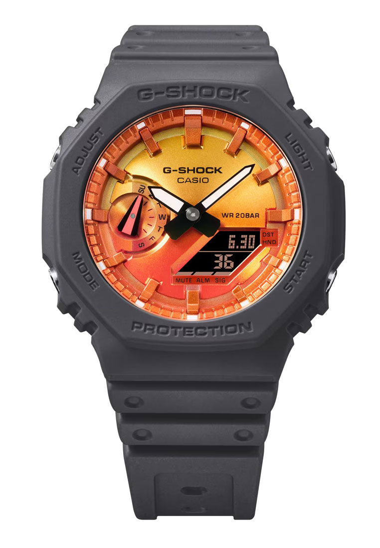 Casio G-shock GA-2100FL-8A Digital Analog Rubber Strap Watch for Men-Watch Portal Philippines