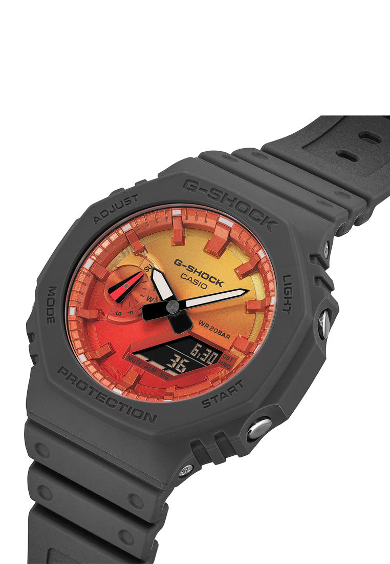 Casio G-shock GA-2100FL-8A Digital Analog Rubber Strap Watch for Men-Watch Portal Philippines