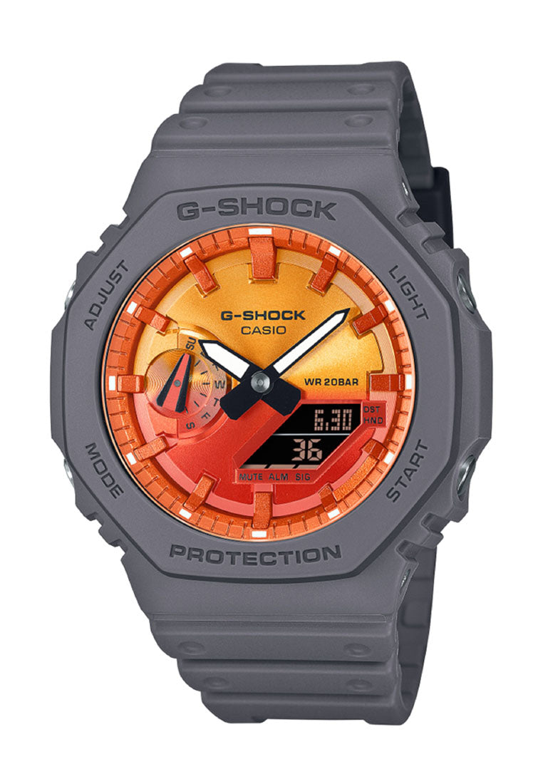 Casio G-shock GA-2100FL-8A Digital Analog Rubber Strap Watch for Men-Watch Portal Philippines