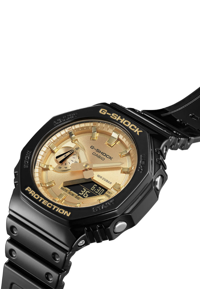 Casio G-shock GA-2100GB-1A Digital Analog Rubber Strap Watch For Men-Watch Portal Philippines