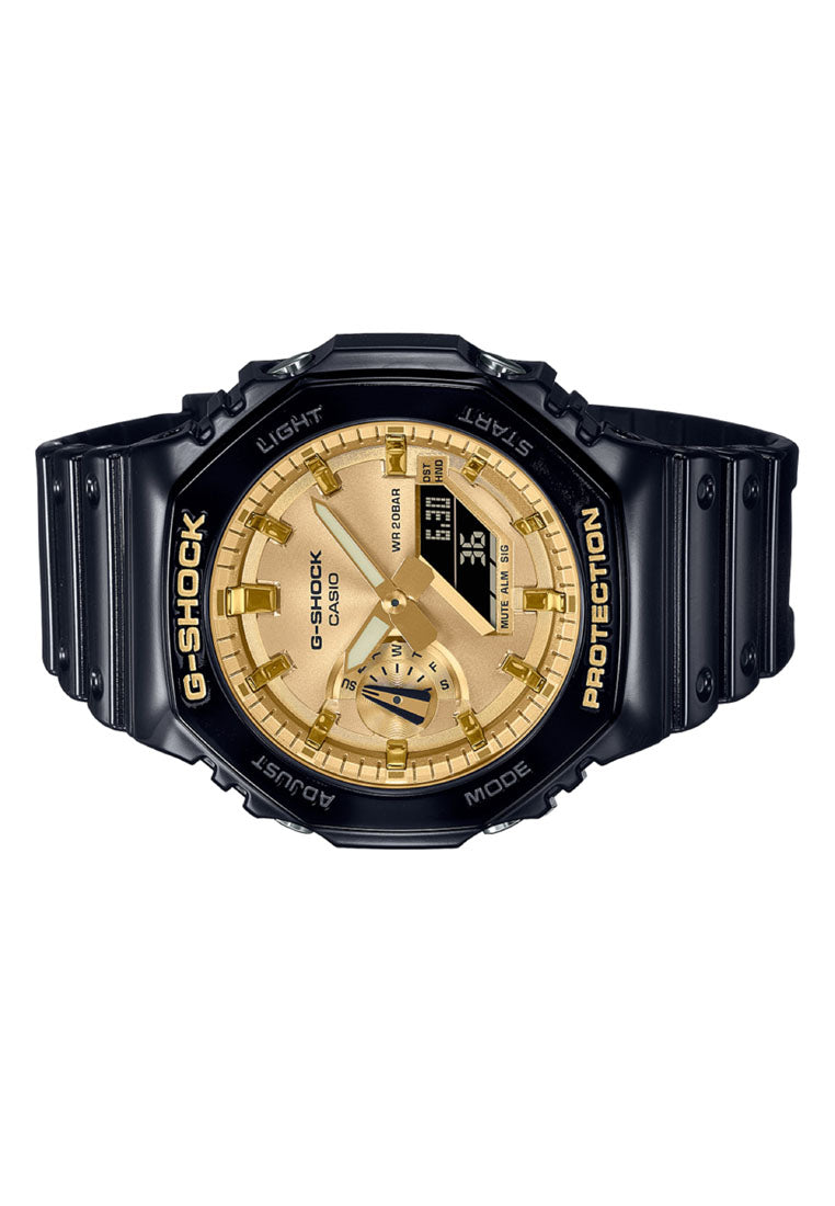 Casio G-shock GA-2100GB-1A Digital Analog Rubber Strap Watch For Men-Watch Portal Philippines