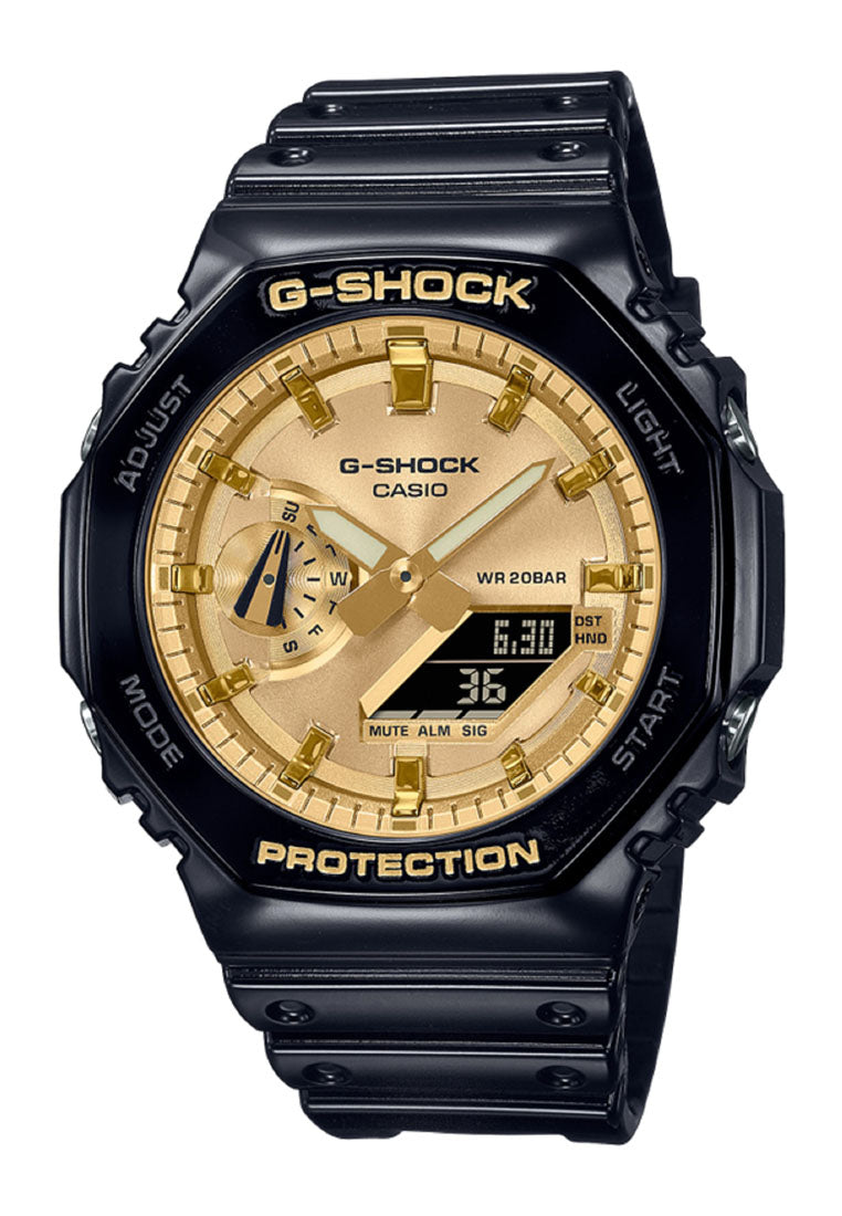 Casio G-shock GA-2100GB-1A Digital Analog Rubber Strap Watch For Men-Watch Portal Philippines