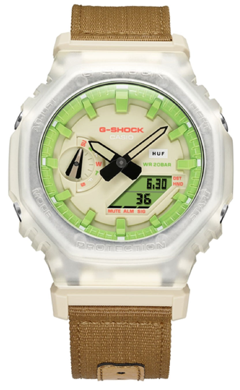 Casio G-shock GA-2100HUF-5A Digital Analog Nylon Strap Watch For Men-Watch Portal Philippines