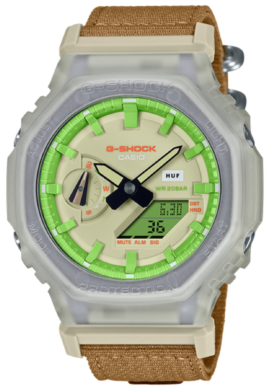 Casio G-shock GA-2100HUF-5A Digital Analog Rubber Strap Watch For Men-Watch Portal Philippines