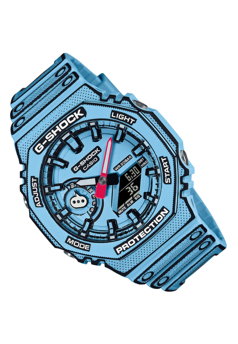 Casio G-shock GA-2100MNG-2A Manga Inspired Digital Analog Rubber Strap Watch For Men-Watch Portal Philippines