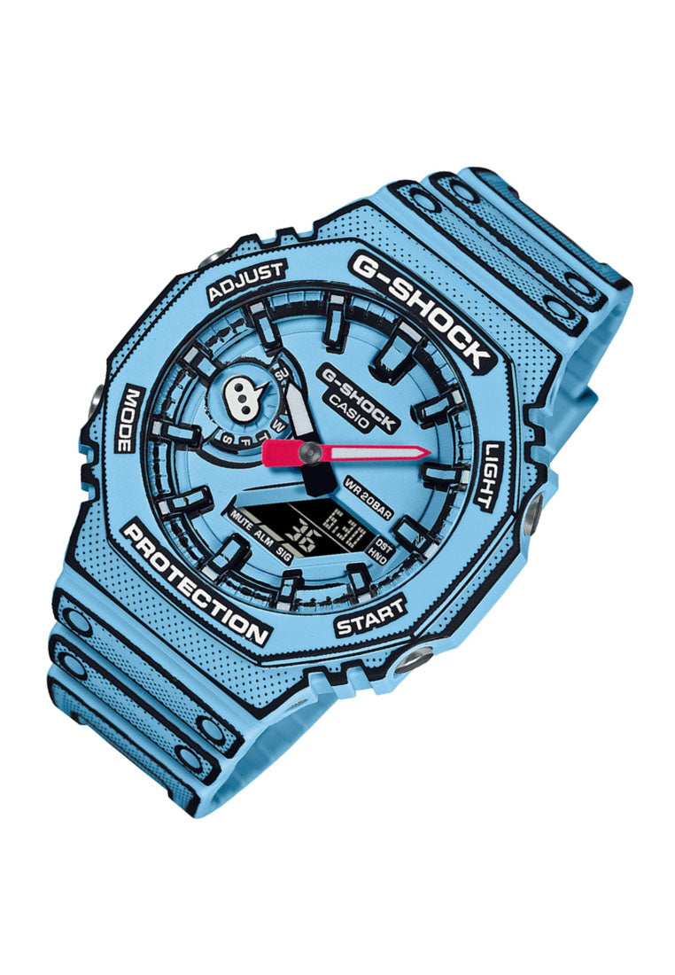 Casio G-shock GA-2100MNG-2A Manga Inspired Digital Analog Rubber Strap Watch For Men-Watch Portal Philippines