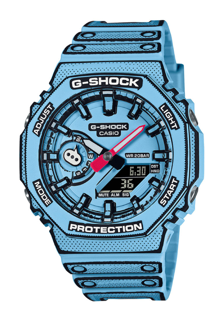 Casio G-shock GA-2100MNG-2A Manga Inspired Digital Analog Rubber Strap Watch For Men-Watch Portal Philippines