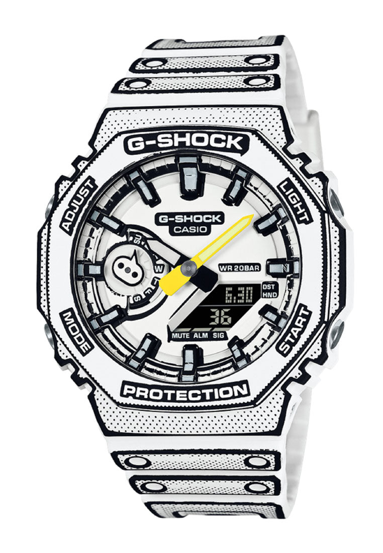 Casio G-shock GA-2100MNG-7A Manga Inspired Digital Analog Rubber Strap Watch For Men-Watch Portal Philippines