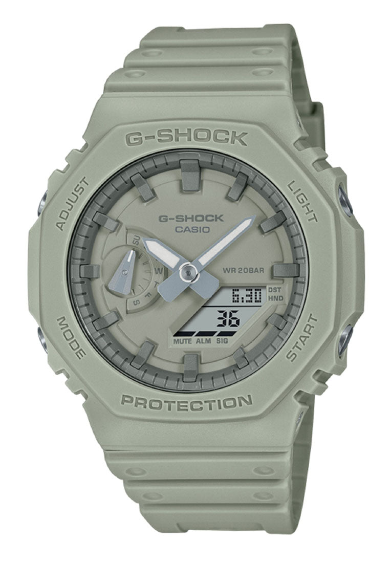 Casio G-shock GA-2100NC-3A Digital Analog Rubber Strap Watch for Men-Watch Portal Philippines
