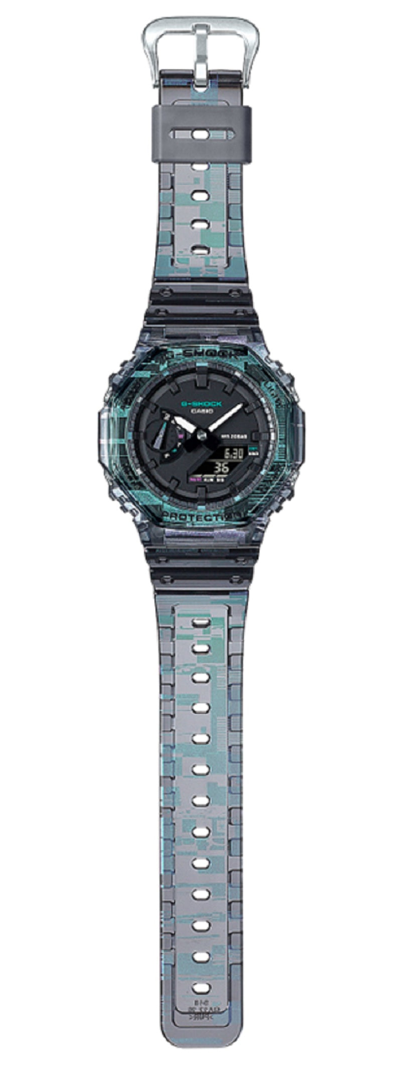 Casio G-shock GA-2100NN-1A Digital Analog Rubber Strap Watch For Men-Watch Portal Philippines