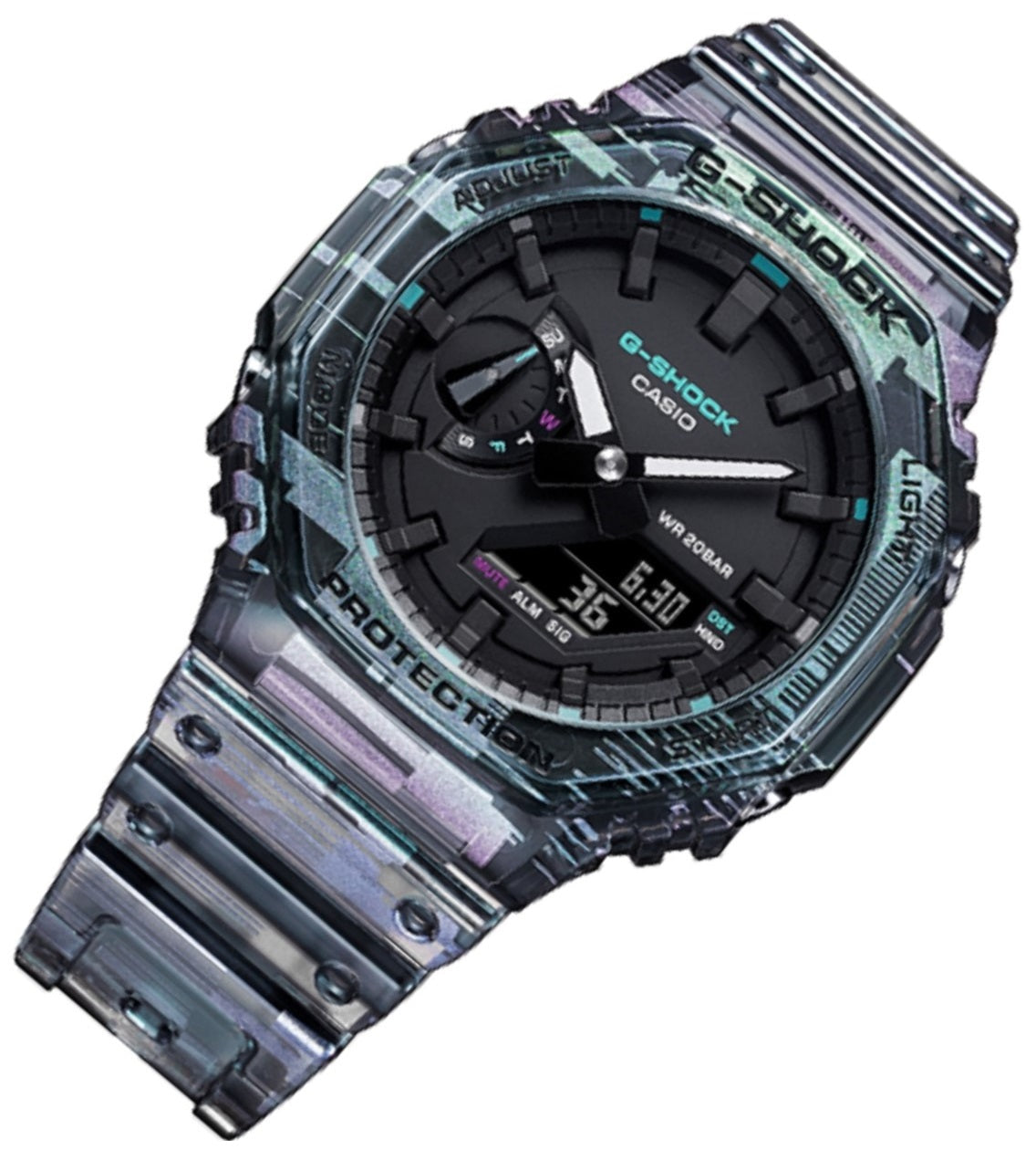 Casio G-shock GA-2100NN-1A Digital Analog Rubber Strap Watch For Men-Watch Portal Philippines