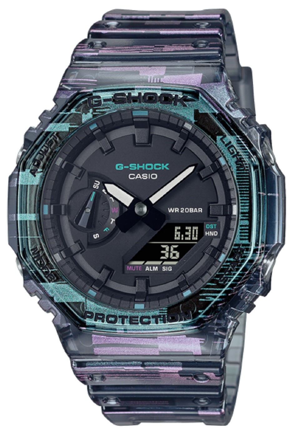 Casio G-shock GA-2100NN-1A Digital Analog Rubber Strap Watch For Men-Watch Portal Philippines
