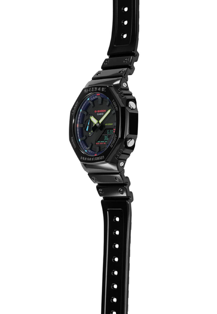 Casio G-shock GA-2100RGB-1A Digital Analog Rubber Strap Watch For Men-Watch Portal Philippines