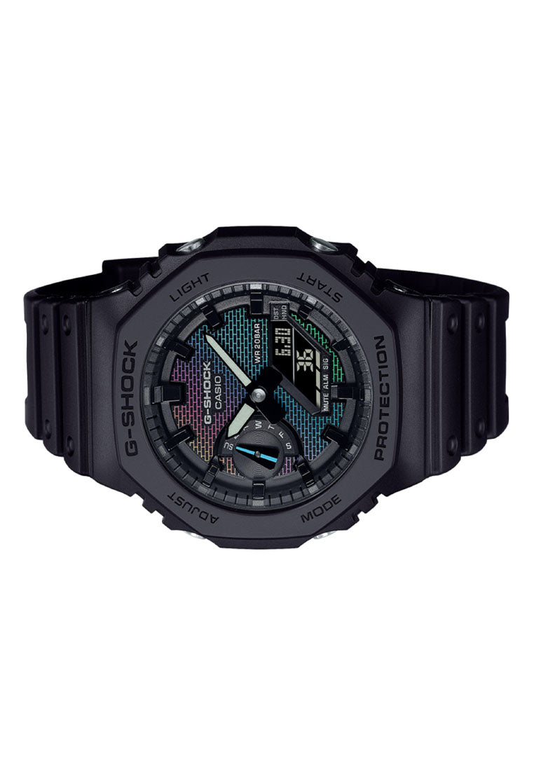 Casio G-shock GA-2100RW-1A "Rainbow Brick Wall Series" Digital Analog Rubber Strap Watch for Men-Watch Portal Philippines