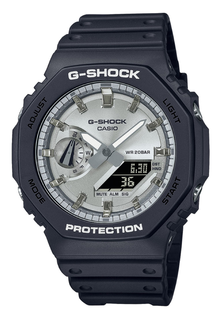 Casio G-shock GA-2100SB-1A Digital Analog Rubber Strap Watch For Men-Watch Portal Philippines