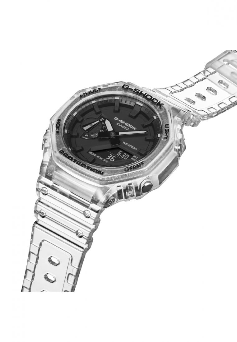 Casio G-shock GA-2100SKE-7A Digital Analog Rubber Strap Watch For Men-Watch Portal Philippines
