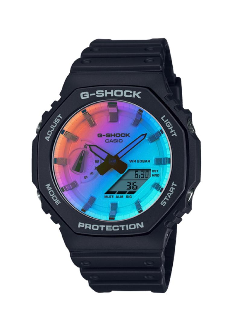 Casio G-shock GA-2100SR-1A Digital Analog Rubber Strap Watch For Men-Watch Portal Philippines