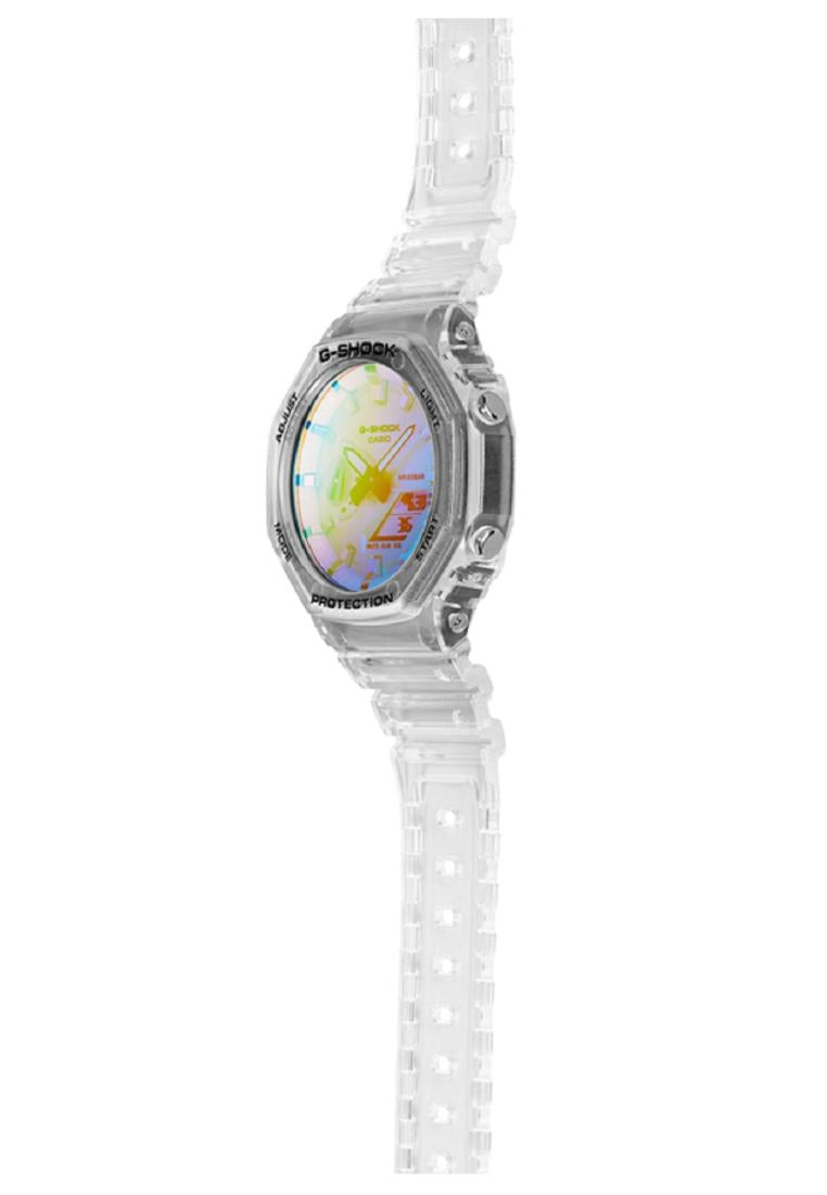 Casio G-shock GA-2100SRS-7A Digital Analog Rubber Strap Watch For Men-Watch Portal Philippines