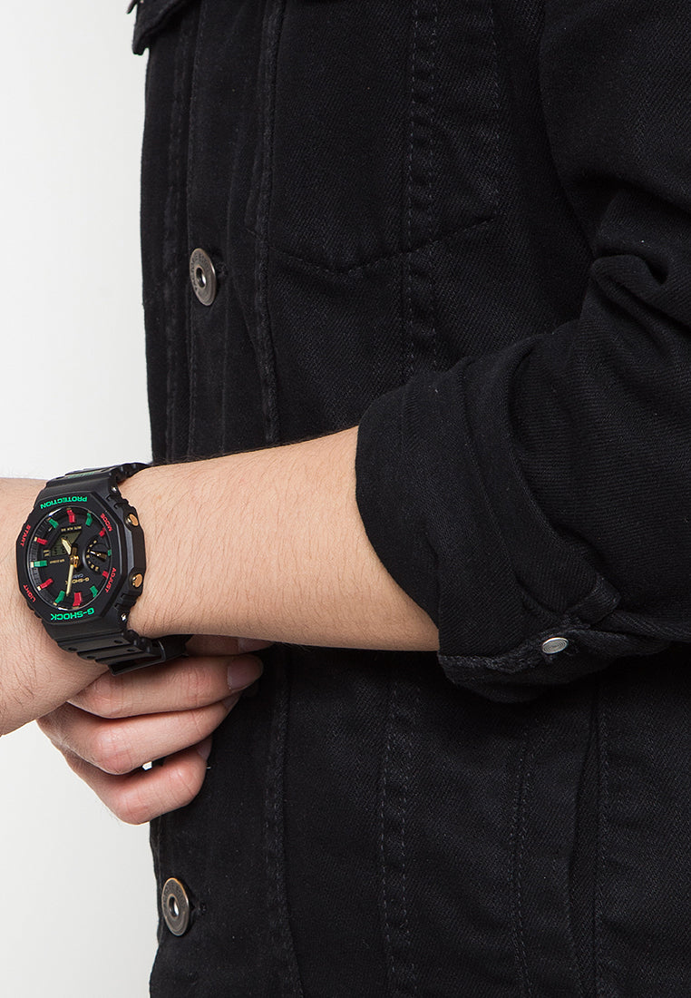 Casio G-shock GA-2100TH-1A Digital Analog Rubber Strap Watch For Men-Watch Portal Philippines