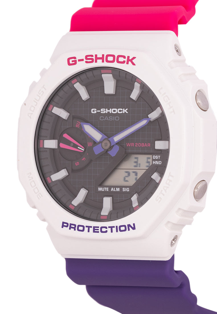 Casio G-shock GA-2100THB-7A Digital Analog Rubber Strap Watch For Men-Watch Portal Philippines