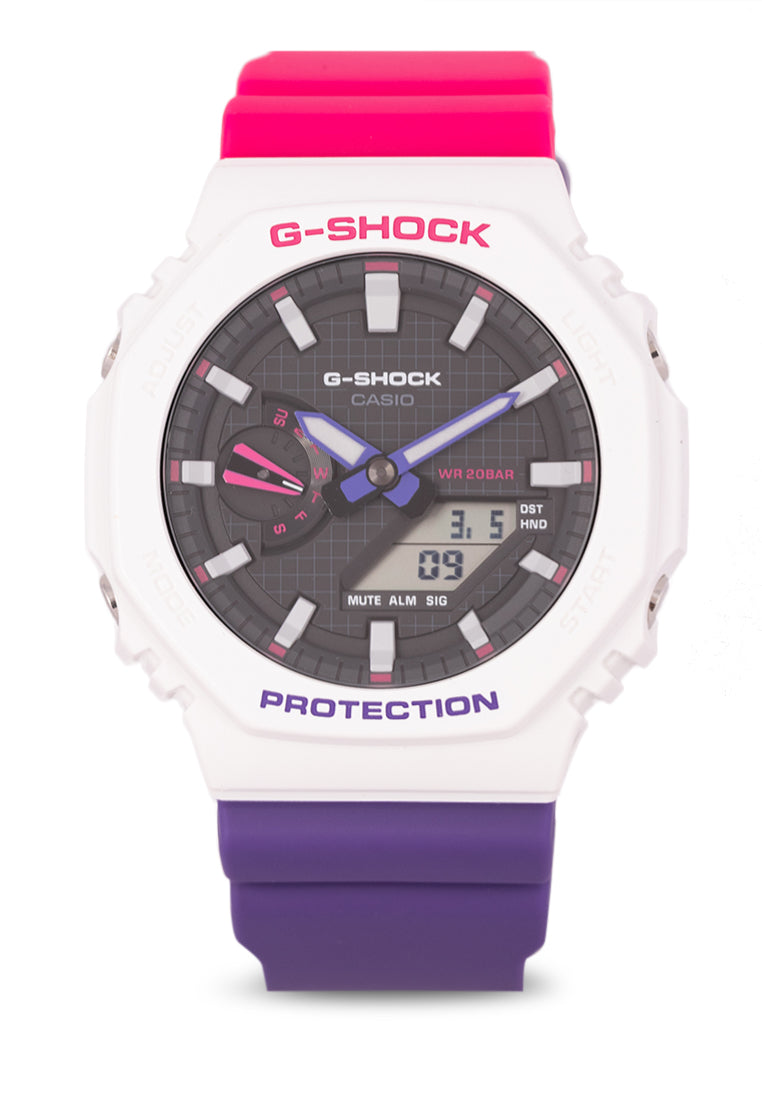 Casio G-shock GA-2100THB-7A Digital Analog Rubber Strap Watch For Men-Watch Portal Philippines