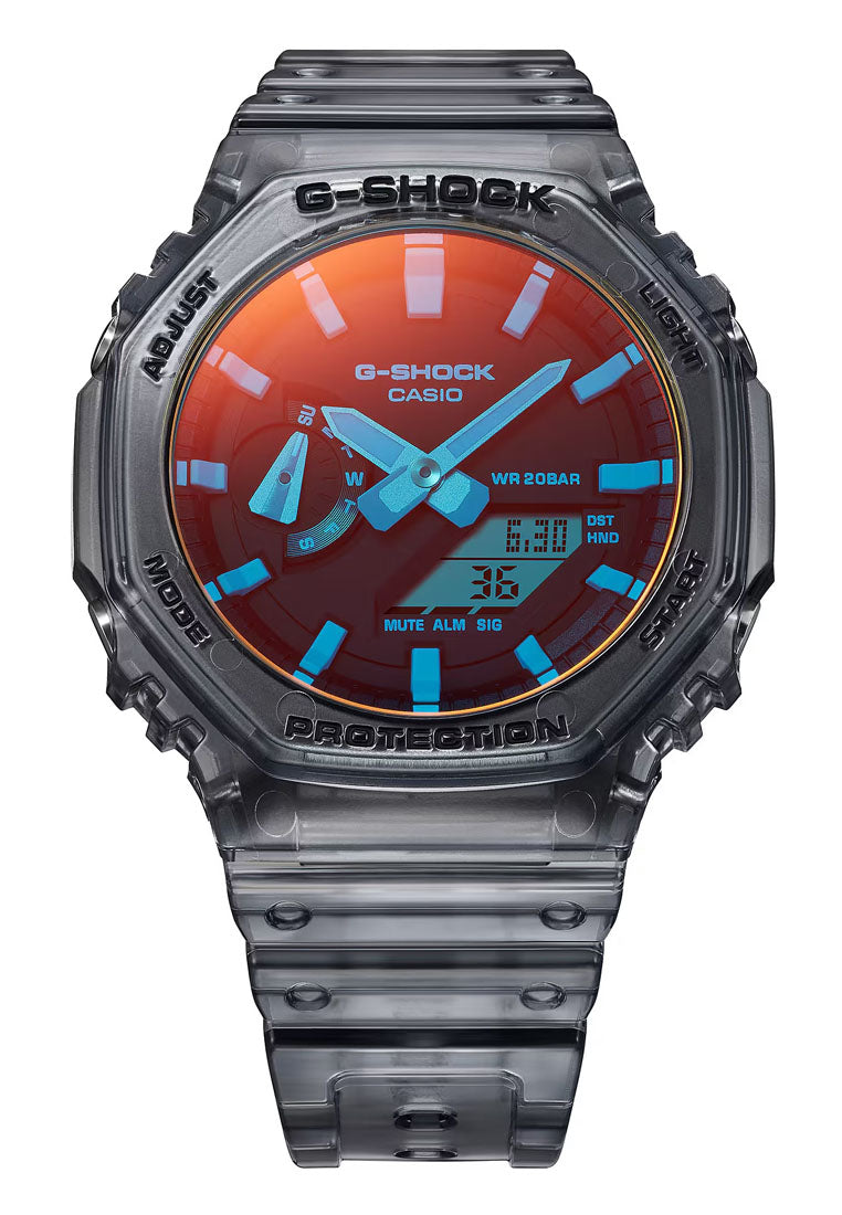 Casio G-shock GA-2100TLS-8A Digital Analog Rubber Strap Watch for Men-Watch Portal Philippines