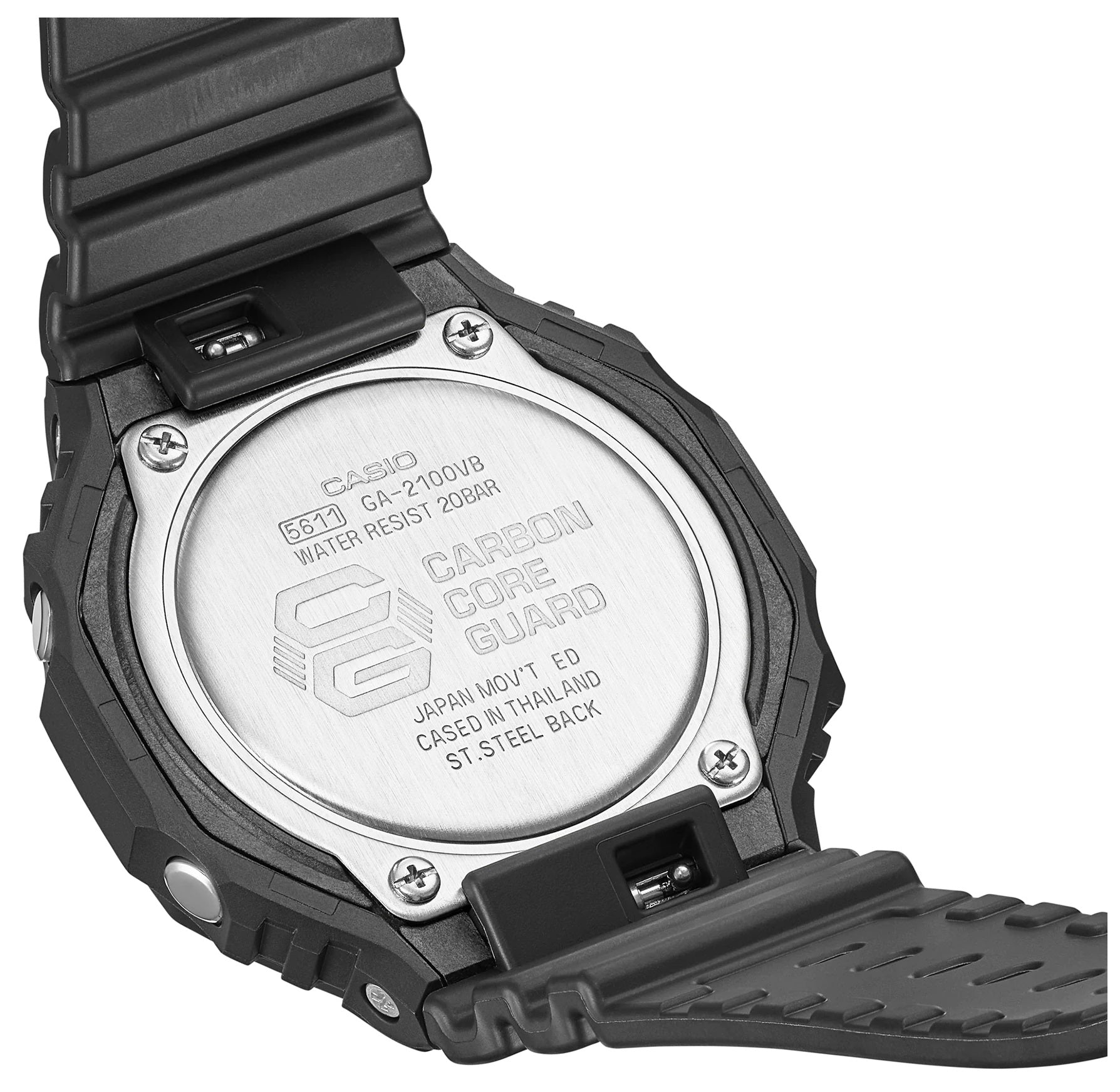 Casio G-shock GA-2100VB-1A Digital Analog Rubber Strap Watch For Men-Watch Portal Philippines