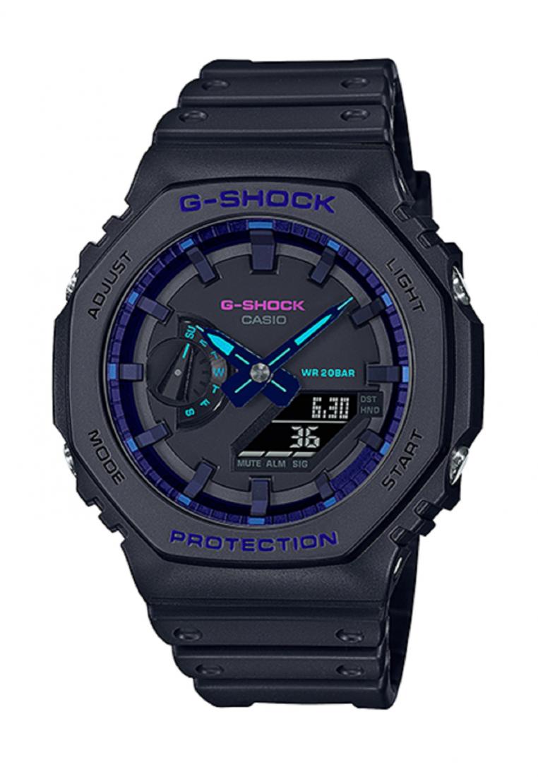 Casio G-shock GA-2100VB-1A Digital Analog Rubber Strap Watch For Men-Watch Portal Philippines