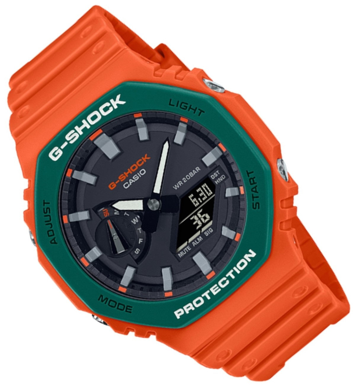 Casio G-shock GA-2110SC-4A Digital Analog Rubber Strap Watch For Men-Watch Portal Philippines