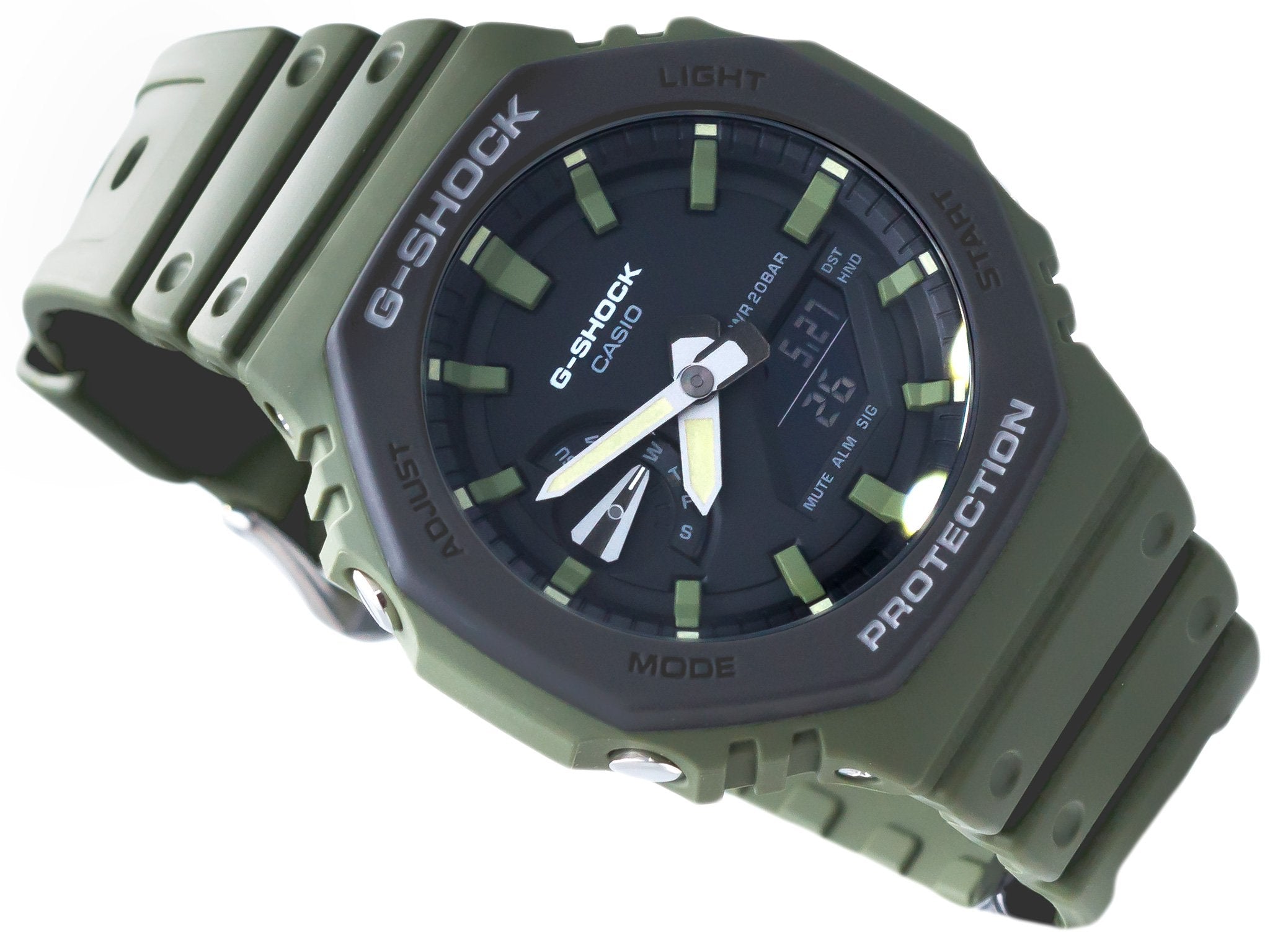Casio G-shock GA-2110SU-3A Digital Analog Rubber Strap Watch For Men-Watch Portal Philippines