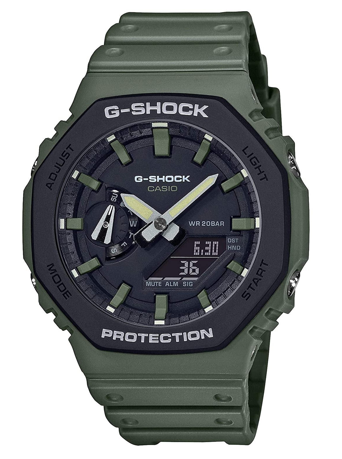 Casio G-shock GA-2110SU-3A Digital Analog Rubber Strap Watch For Men-Watch Portal Philippines