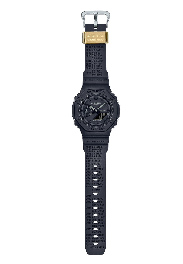 Casio G-shock GA-2140RE-1A 40th Anniversary Remaster Black Digital Analog Watch For Men-Watch Portal Philippines