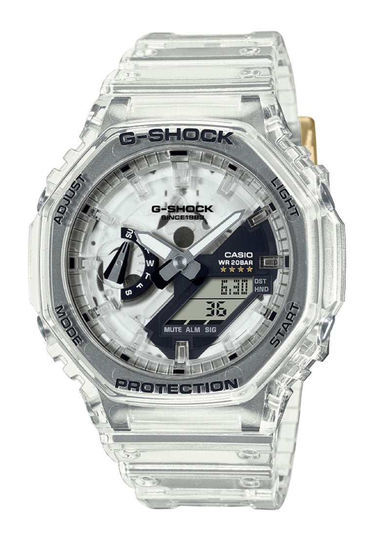 Casio G-Shock GA-2140RX-7A 40th Anniversary Clear Remix Digital Analog Watch For Men