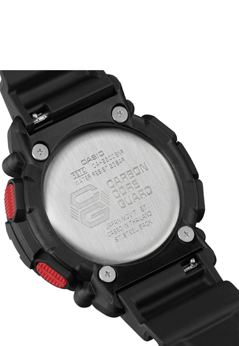 Casio G-shock GA-2200BNR-1A Digital Analog Rubber Strap Watch For Men-Watch Portal Philippines