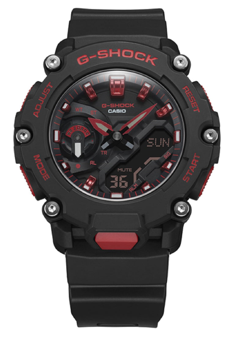 Casio G-shock GA-2200BNR-1A Digital Analog Rubber Strap Watch For Men-Watch Portal Philippines