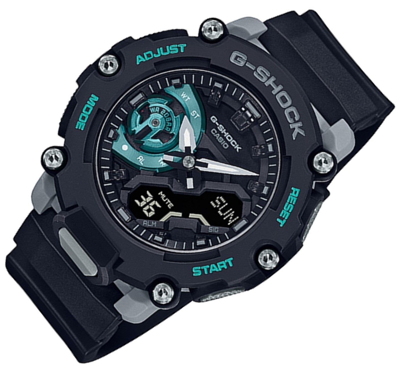 Casio G-shock GA-2200M-1ADR Digital Analog Rubber Strap Watch For Men-Watch Portal Philippines