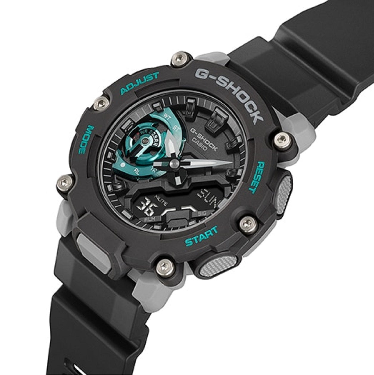 Casio G-shock GA-2200M-1ADR Digital Analog Rubber Strap Watch For Men-Watch Portal Philippines