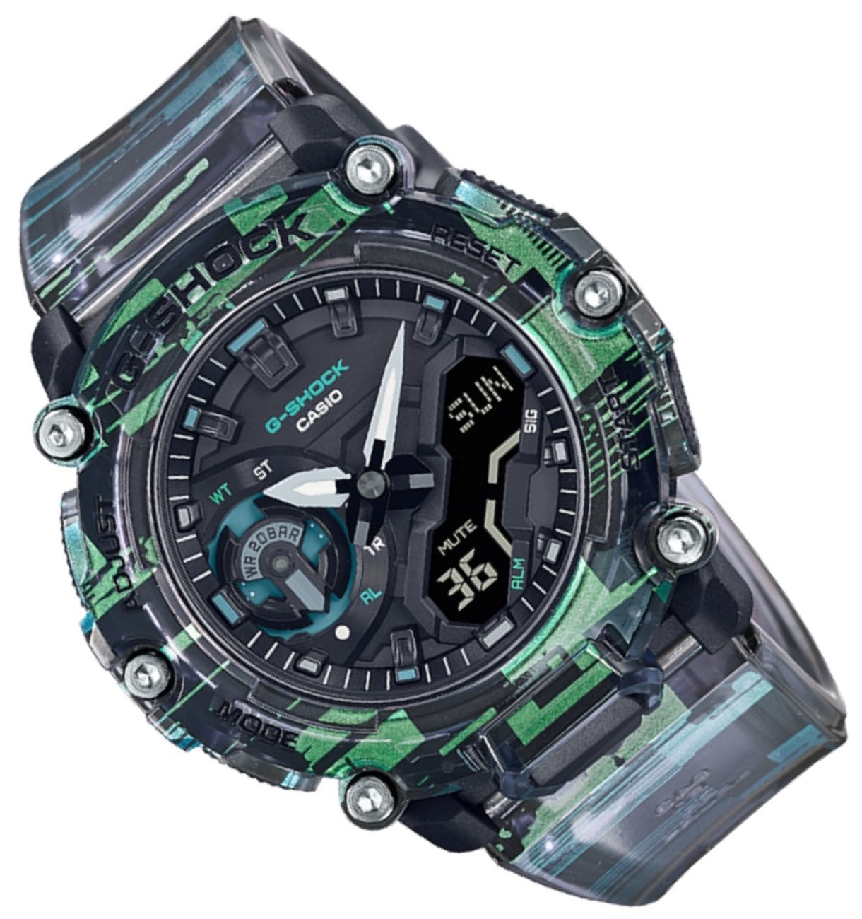 Casio G-shock GA-2200NN-1A Digital Analog Rubber Strap Watch For Men-Watch Portal Philippines