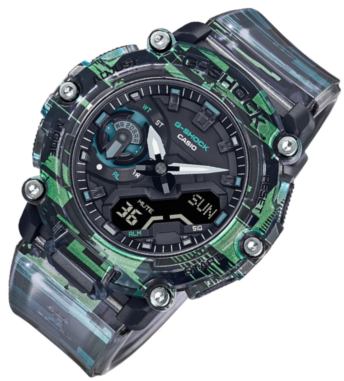 Casio G-shock GA-2200NN-1A Digital Analog Rubber Strap Watch For Men-Watch Portal Philippines