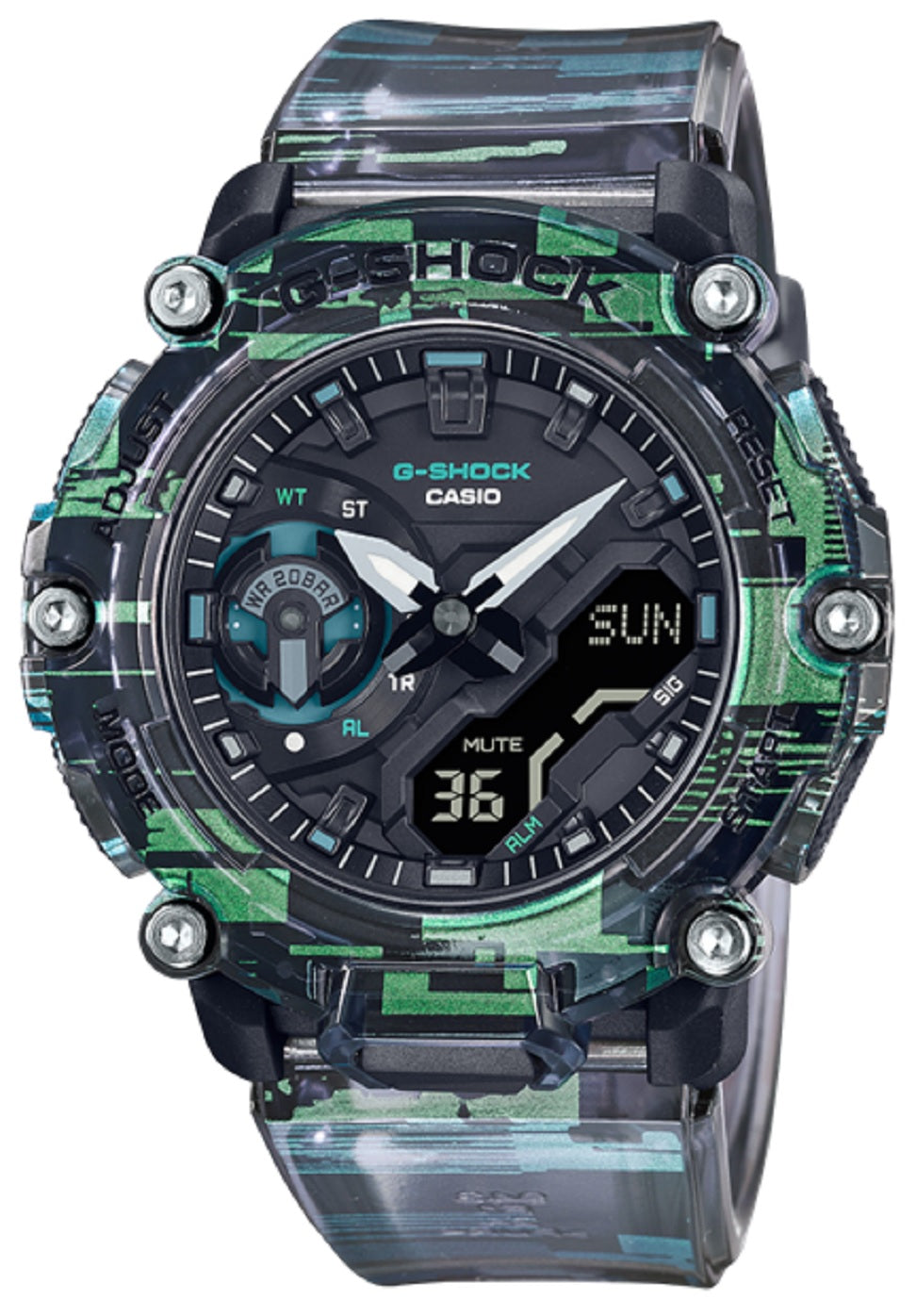 Casio G-shock GA-2200NN-1A Digital Analog Rubber Strap Watch For Men-Watch Portal Philippines