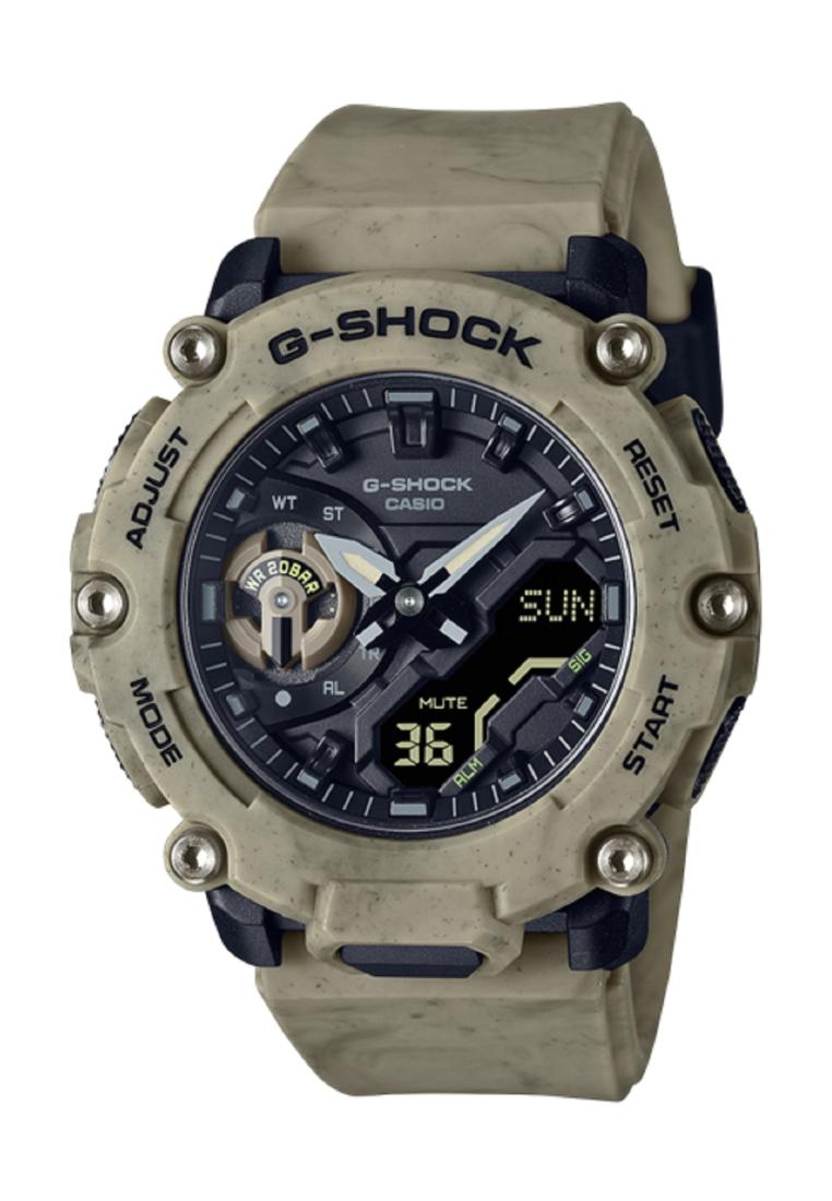 Casio G-shock GA-2200SL-5A Digital Analog Rubber Strap Watch For Men-Watch Portal Philippines