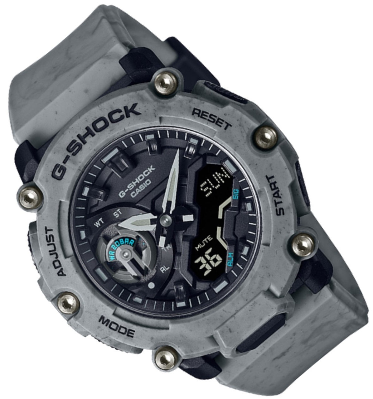 Casio G-shock GA-2200SL-8A Digital Analog Rubber Strap Watch For Men-Watch Portal Philippines