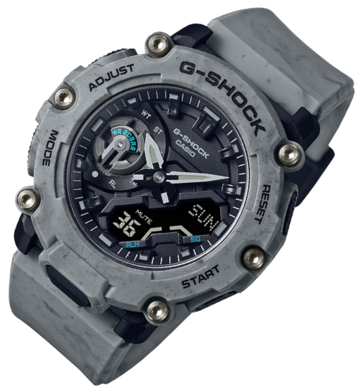 Casio G-shock GA-2200SL-8A Digital Analog Rubber Strap Watch For Men-Watch Portal Philippines