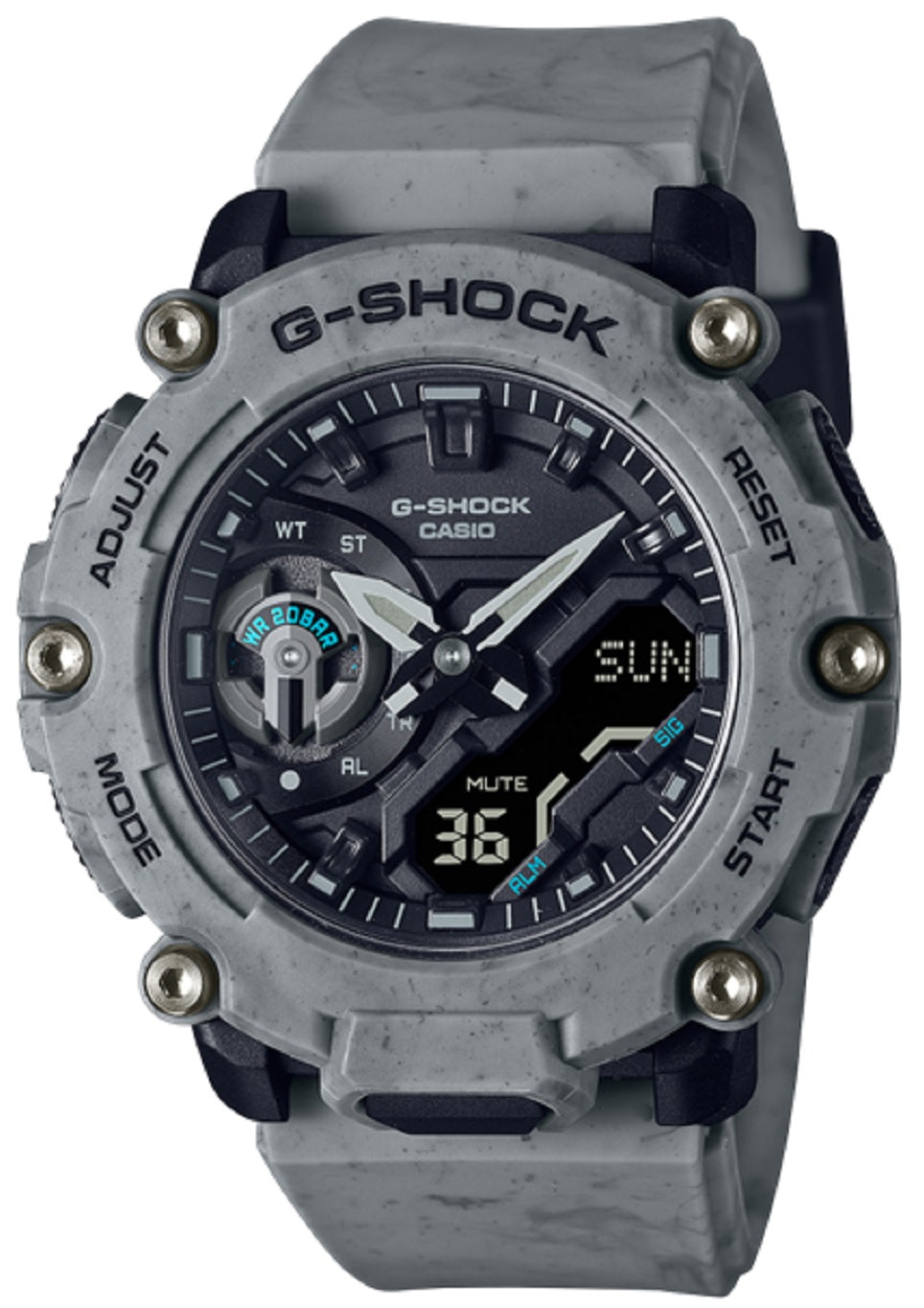 Casio G-shock GA-2200SL-8A Digital Analog Rubber Strap Watch For Men-Watch Portal Philippines