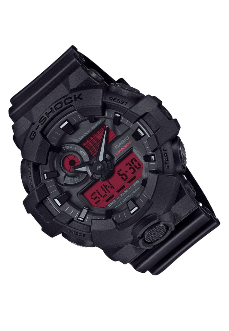 Casio G-shock GA-700BBR-1A Digital Analog Rubber Strap Watch For Men-Watch Portal Philippines