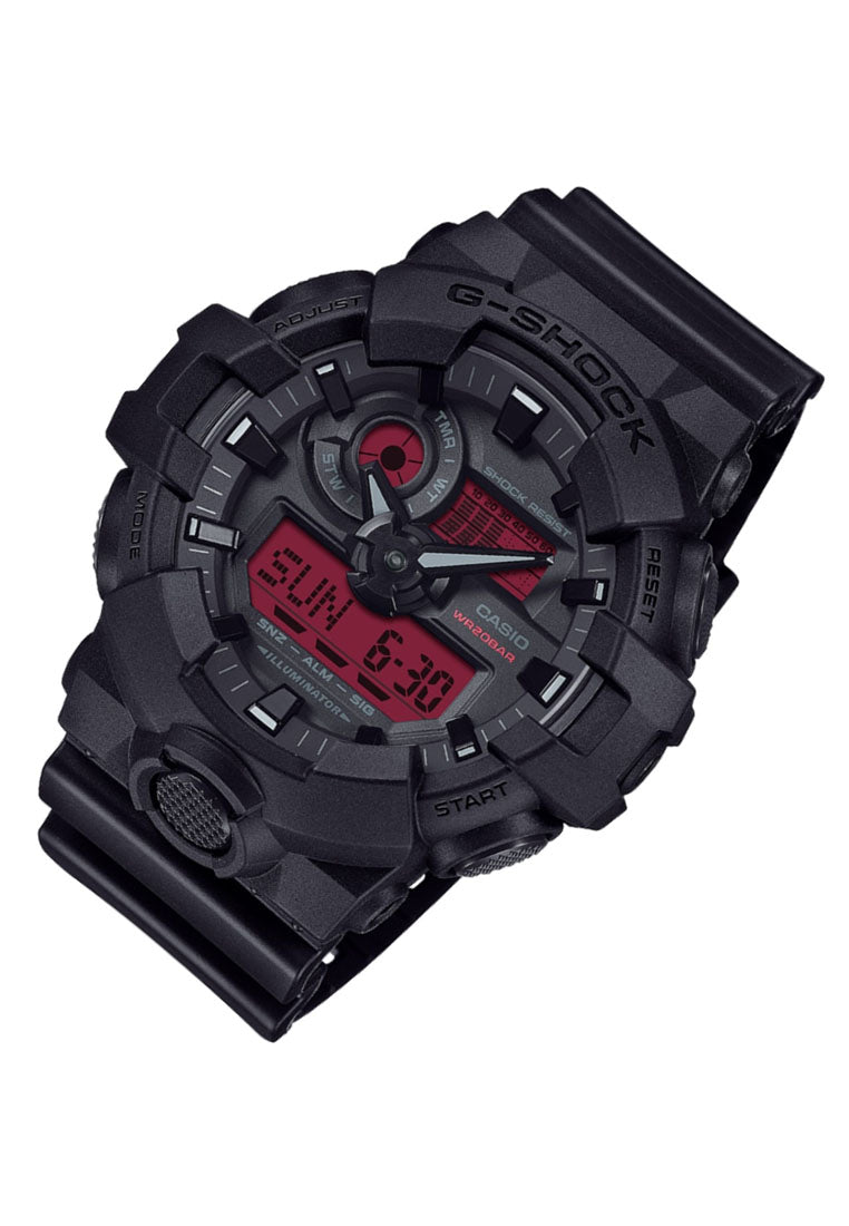 Casio G-shock GA-700BBR-1A Digital Analog Rubber Strap Watch For Men-Watch Portal Philippines