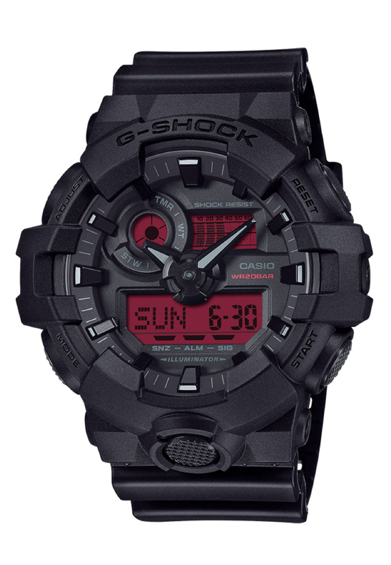 Casio G-shock GA-700BBR-1A Digital Analog Rubber Strap Watch For Men-Watch Portal Philippines