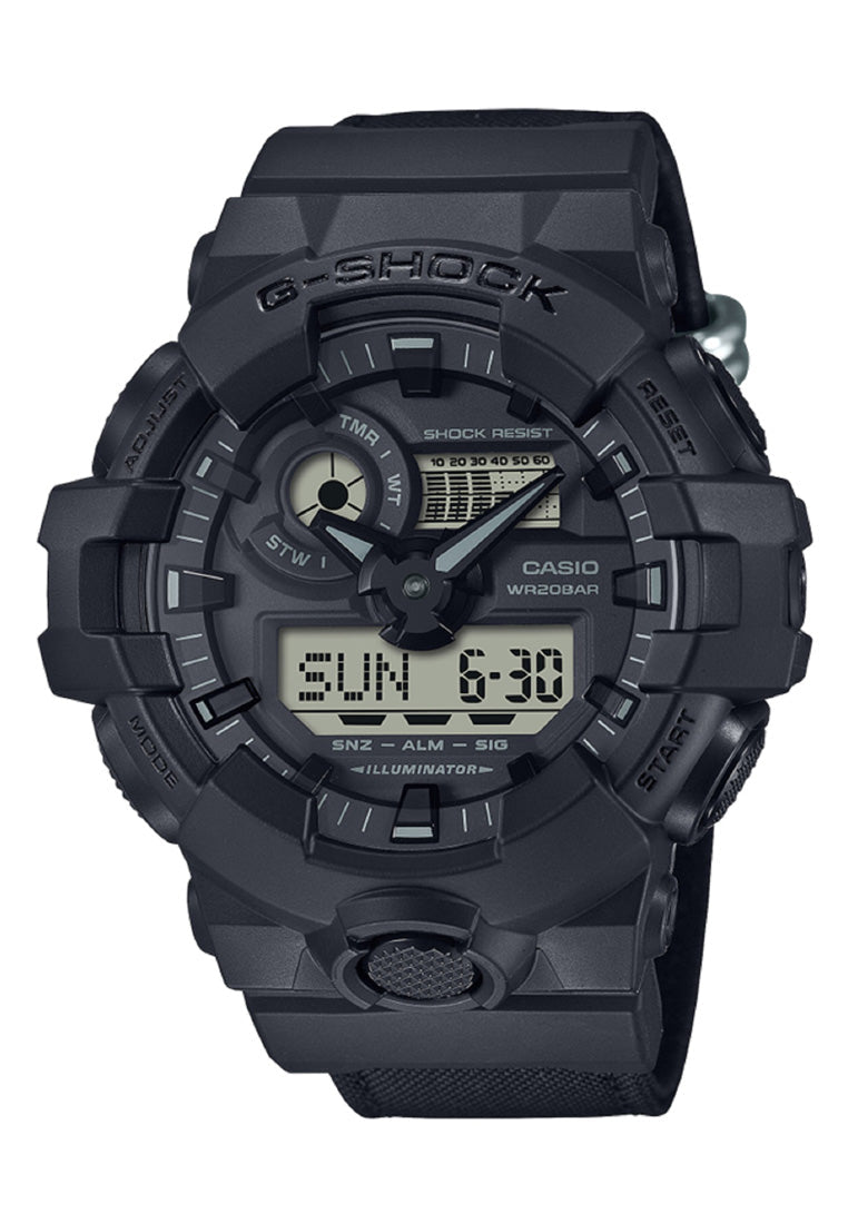Casio G-shock GA-700BCE-1A Digital Analog Nylon Strap Watch For Men-Watch Portal Philippines
