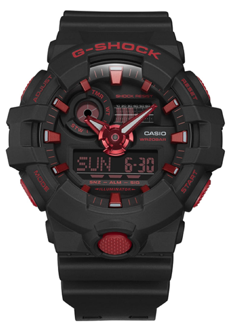 Casio G-shock GA-700BNR-1A Digital Analog Rubber Strap Watch For Men-Watch Portal Philippines