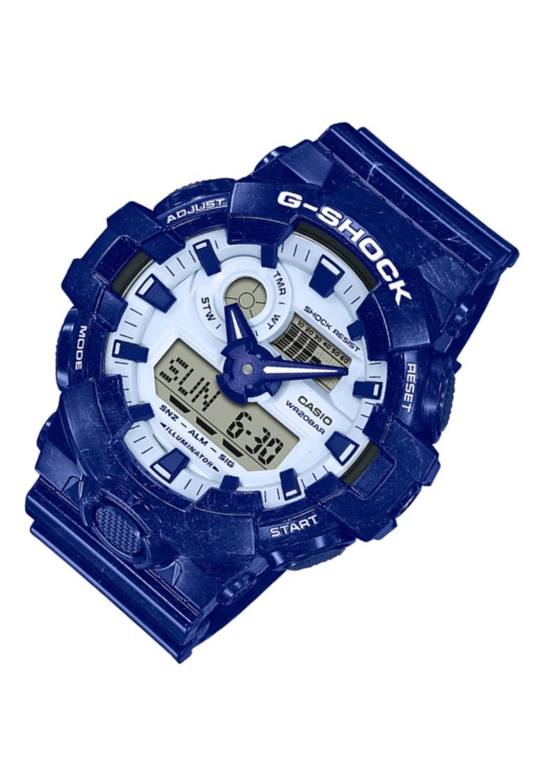 Casio G-shock GA-700BWP-2A Digital Analog Rubber Strap Watch For Men-Watch Portal Philippines